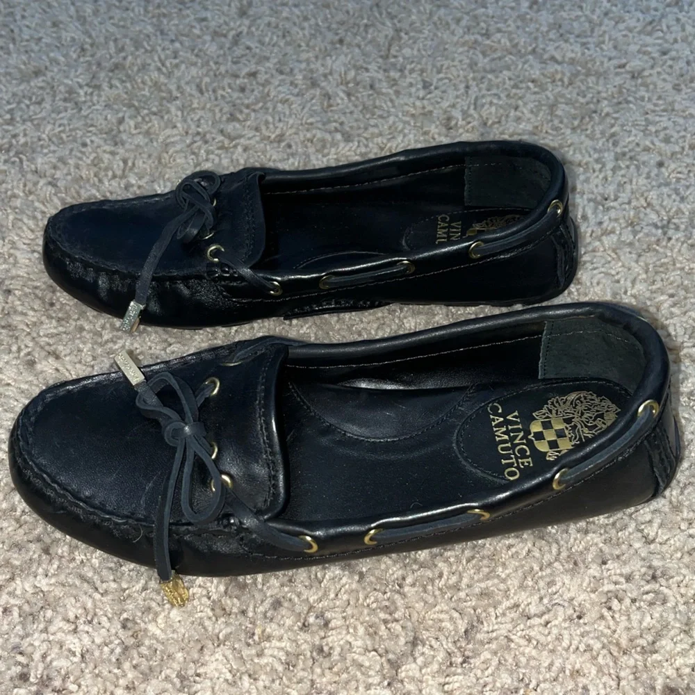Vince Camuto Black Flats